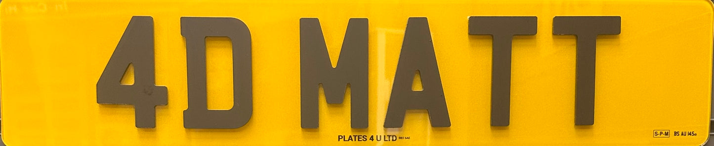 4D Matt Plates
