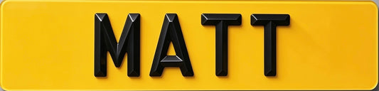 4D Matt Rear Plates
